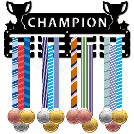 Спортивная тема железная вешалка для медалей настенная стойка для дисплея ODIS-WH0055-127-1