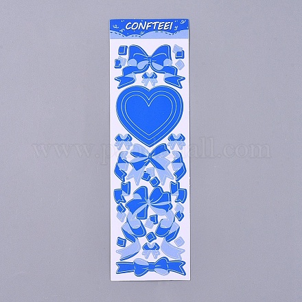 Étiquettes décoratives motif ruban bowknot stickers DIY-L037-B02-1