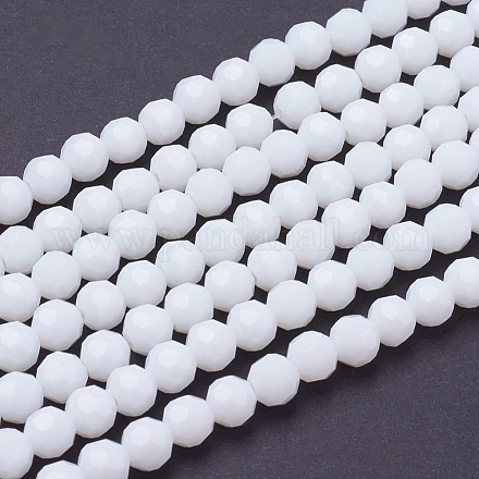 Brins de perles rondes en verre à facettes (32 facettes) X-EGLA-J042-6mm-26-1