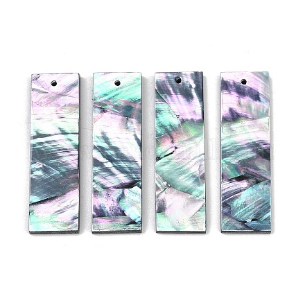 2 шт. подвески-ракушки из натуральной черной губной помады FIND-Z079-01H-1