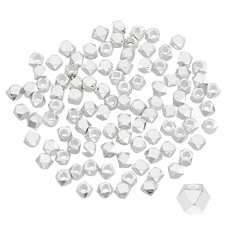 Pandahall 100pcs perles d'espacement de cube KK-PH0004-45B-1