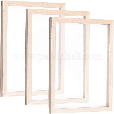 SEWACC 3pcs Paper Frame Paper Making Supplies Screen to Make Paper Mould  and Deckle Paper Making Mould Frames Cyanotype Paper Making Screen Kit  Child