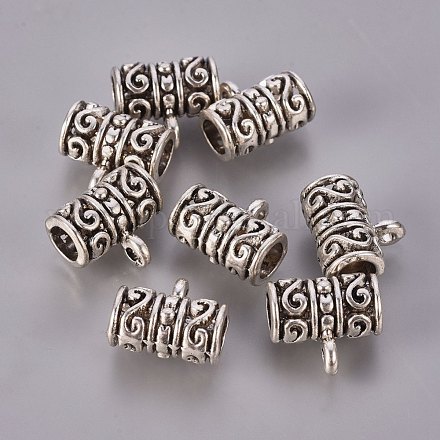 Antike silberne Rohrbügel im tibetischen Stil LF10587Y-1