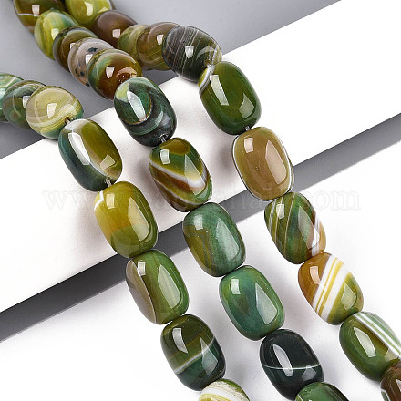 Природный агат бисер нитей G-N356-02A-05-1