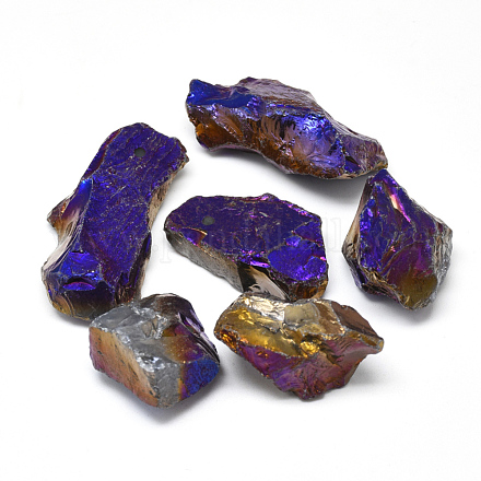 Galvanoplastie brut brutes naturelles en cristal de quartz G-S266-01H-1
