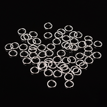 Silver Color Plated Brass Jump Rings X-JRC8MM-S-1