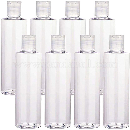 Benecreat 24 упаковка Пластиковые бутылки для домашних животных на 1 унции прозрачные многоразовые бутылки с откидной крышкой с нажимным диском для шампуня MRMJ-BC0001-61-1