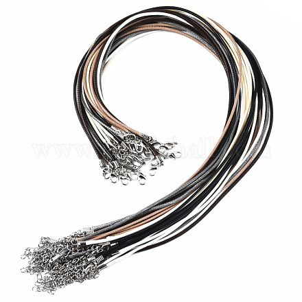 Вощеный шнур ожерелье материалы NCOR-T003-02-1