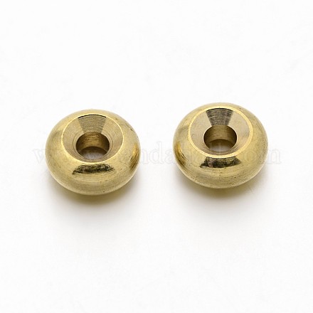 Brass Spacer Beads KK-E640-02-6mm-C-1