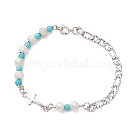 Браслеты из нержавеющей стали 304 и латуни BJEW-JB12645-1