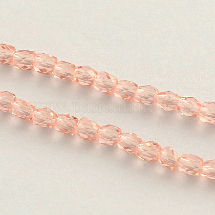 Transparent Glass Beads Strands GLAA-Q043-73-1
