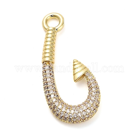 Латунные микро проложить кубического циркония подвески KK-L229-064G-1