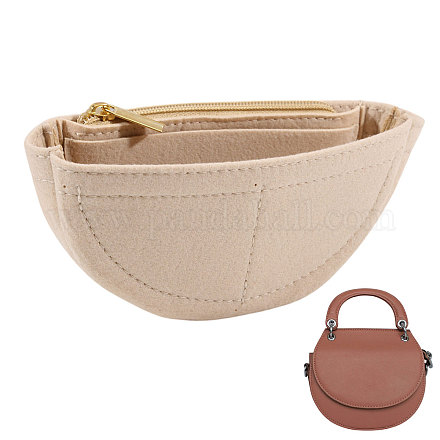 Полукруглый войлочный органайзер для кошелька&nbsp;AJEW-WH0434-15A-01-1