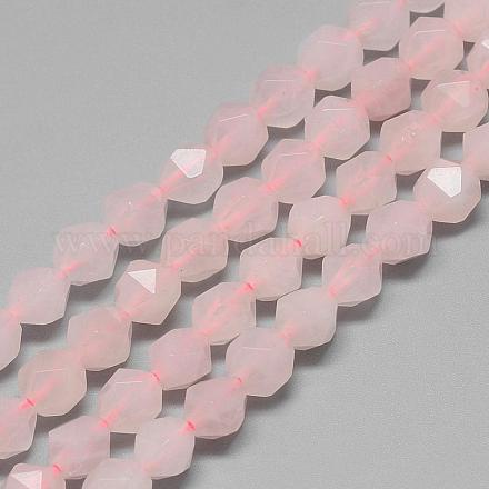 Chapelets de perles en quartz rose naturel G-S149-06-6mm-1