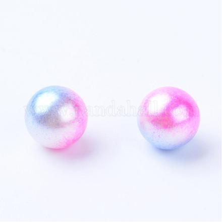 Perles acryliques de perles d'imitation OACR-S013-10mm-04-1