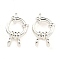 304 Stainless Steel Spring Ring Clasps, Ring, Silver, 12.5x4mm, Hole: 2.5mm