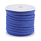3x1.5mm Blue Flat Faux Suede Cord, Faux Suede Lace, about 5.46 yards(5m)/roll