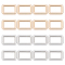 16Pcs 2 Colors Alloy Bag Lock Catch Clasps, Rectangle, for Bag Accessories, Platinum & Light Gold, 3.45x2.4x0.5cm, Inner Diameter: 1.5x2.5cm, 8pcs/color