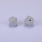 Hexagonal Silicone Focal Beads, WhiteSmoke, 23x17.5x23mm, Hole: 2.5mm