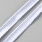 Polyester Ribbon, Clothing Accessories, White, 1/4 inch(8mm), about 33 Yards/Bundle