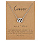 Alloy Constellation Pendant Necklaces, Platinum, Cancer, 16.14 inch(41cm)