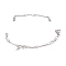 Brass Fitting, Bead Tips, Calotte Ends, Clamshell Knot Cover, for Jewelry Making, Platinum, 64.5~67.5mm