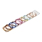 Aluminium Open Jump Rings, Round Ring, Mixed Color, 61x5mm, Inner Diameter: 51mm