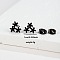 201 Stainless Steel Stud Earrings, Black, Flower, 10mm