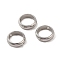 Non-Tarnish 201 Stainless Steel Bead Frames, Ring, Stainless Steel Color, 9x2.5mm, Hole: 1mm