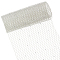 Polyester Mesh Tulle Fabric, with Rhinestone, Gray, 240~250x0.3~1.7mm, 2m/pc