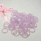 1Pc Acrylic Plain Band Rings, Plum, Inner Diameter: 17mm