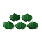 Natural Malaysia Jade Pendants, Ginkgo Leaf Charms, 15x19x3~4mm