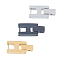 3Pcs 3 Colors Rectangle Stainless Steel Watch Band Clasps, Mixed Color, 21x10x3.5mm, 1pc/color