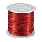 Round Copper Beading Wire for Jewelry Making, Long-Lasting Plated, Red, 22 Gauge, 0.6mm, about 59.05 Feet(18m)/roll