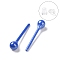 Hypoallergenic Bioceramics Zirconia Ceramic Stud Earrings, Round Ball, No Fading and Nickel Free, Royal Blue, 14.5x3mm