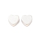 Brass Beads, Lead Free & Cadmium Free, Heart, 925 Sterling Silver Plated, 4.5x5x2.3mm, Hole: 1.4mm