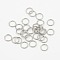 Tarnish Resistant 304 Stainless Steel Open Jump Rings, Saw Cut Round, Stainless Steel Color, 21 Gauge, 6x0.7mm, Inner Diameter: 4.6mm, Hole: 5mm, about 2500pcs/bag