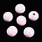 Easter Theme Printed Wood Beads, Round, Pearl Pink, 14.5~15x15.5~16.5mm, Hole: 4~4.5mm