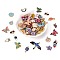 Alloy Pendants, Mixed Style, Mixed Shape, Mixed Color, 13~45.5x9~37x1~6mm, Hole: 1.2~2.2mm