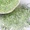 Glass Seed Beads, Peanut, Pale Green, 5.5~6x3~3.5x3mm, Hole: 1~1.2mm, about 4000pcs/pound