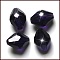 Imitation Austrian Crystal Beads, Grade AAA, K9 Glass, Faceted, Bicone, Indigo, 6x9.5mm, Hole: 0.7~0.9mm