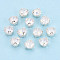Sew on Rhinestone Montee Beads, with Brass Prong Settings, Garments Accessories, Flat Round, Crystal, 5.1x4.1mm, Hole: 0.8mm, about 1440pcs/bag