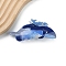 Whale PVC Large Claw Hair Clips, Hair Accessories for Women & Girls, Deep Sky Blue, 112x47x44mm