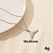 Stylish Ocean Stainless Steel Fishtail Pendant Necklace for Women