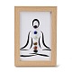 Supporto per cornice per foto chakra con pietre preziose yoga DJEW-F021-05A-1