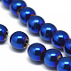 Electroplate Non-magnetic Synthetic Hematite Beads Strands G-T061-49I-3