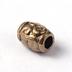 Oval Tibetan Style Alloy Beads PALLOY-ZN-62357-RS-2