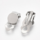 304 Stainless Steel Clip-on Earring Findings X-STAS-T045-33A-P-2