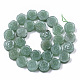 Verde naturale perline avventurina fili G-T130-11-2