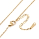 Heart Pendant Necklace with Coreana Chains NJEW-G074-20G-3
